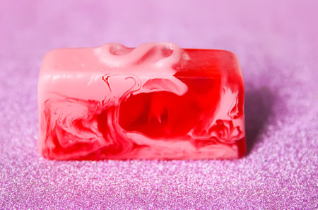 Handmade soap bar for skin care and hygieneの写真素材