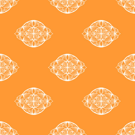 Mandala colorful background. Seamless pattern with ornamental elements.のイラスト素材