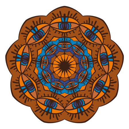 Ornamental graphic design element. Vector illustration.のイラスト素材
