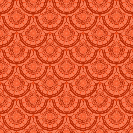 Decorative seamless texture. Creative ornamental pattern. Colorful vector background.のイラスト素材