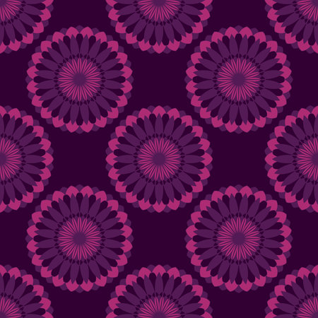 Decorative seamless texture. Creative ornamental pattern. Colorful vector background.のイラスト素材