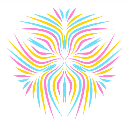 Abstract decorative ornament. Vector illustration.のイラスト素材