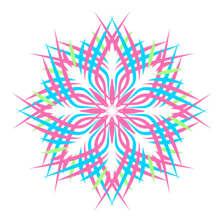 Abstract decorative ornament. Vector illustration.のイラスト素材