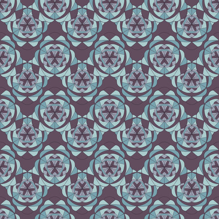 Seamless decorative pattern with abstract ornamentsのイラスト素材