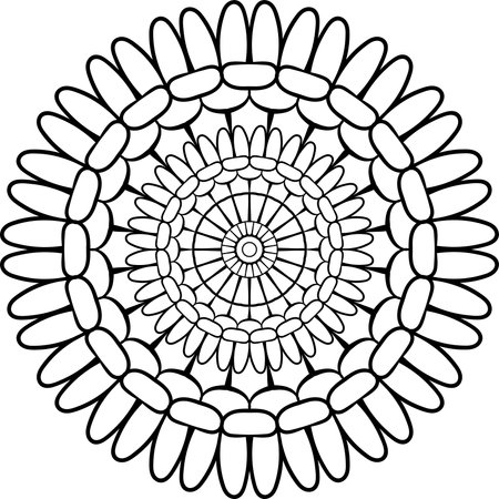 Vector illustration of ornamental design element.のイラスト素材