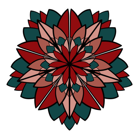 Vector hand drawn doodle ornament.のイラスト素材