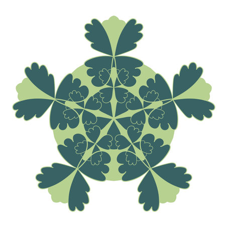 Round doodle ornament. Vector illustration. Decorative design element.のイラスト素材