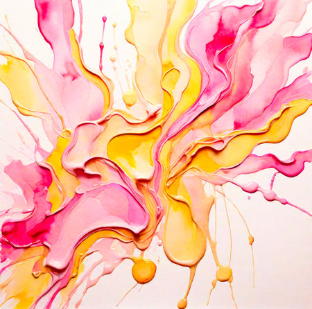 Multicolored artistic texture. Creative contemporary abstract art background.の素材