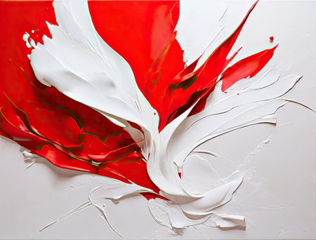 Abstract painting. Creative modern art background.の素材