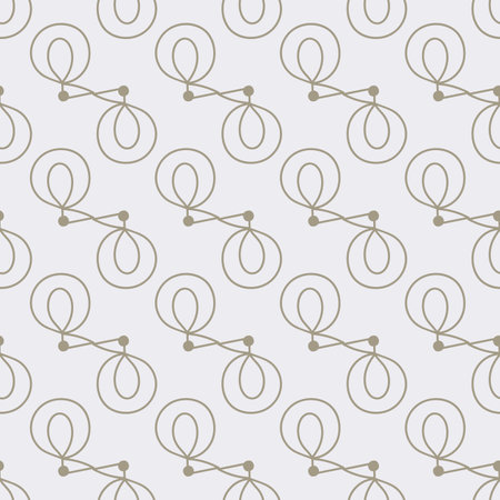 Seamless pattern with abstract shapes. Decorative trendy background in minimalist style. Vector...