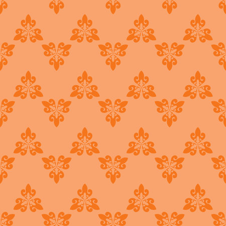 Seamless ornamental background for surface design. Colorful texture with abstract elements.のイラスト素材