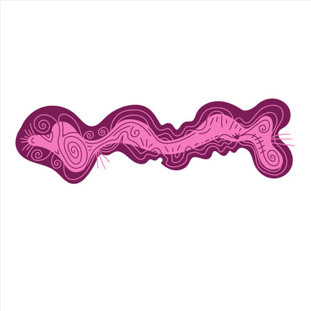 Abstract colorful doodle shape. Vector creative design element.のイラスト素材