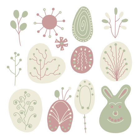 Whimsical and quirky design elements that add a fun, dreamlike touch to designs.のイラスト素材