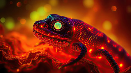 Bright glow texture with flowing glitter effect.の素材