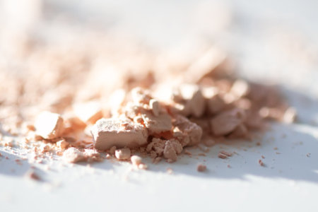 Scattered powder traces forming natural organic patterns. Calm, clean, and expressive.の写真素材