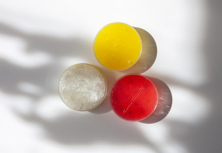 Colorful slime mass with glossy texture. Represents creativity, fun, and childhood play.の写真素材