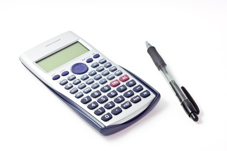 black pen and scientific calculator