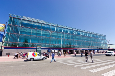 MADRID, SPAIN - MAY 27  Facade of the Madrid Trade Fair on May 27, 2011 in Madrid  IFEMA Trade Fair Institution of Madrid  Spain , which each year organizes exhibitions related to the different economic sectors のeditorial素材