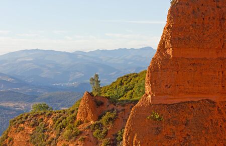 Afternoon in  Las Medulas  ancient Roman mines, Leon, Spainの写真素材