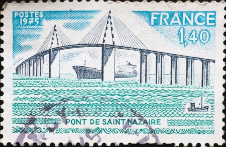 FRANCE - CIRCA 1975: A stamp printed in France,shows image of  のeditorial素材