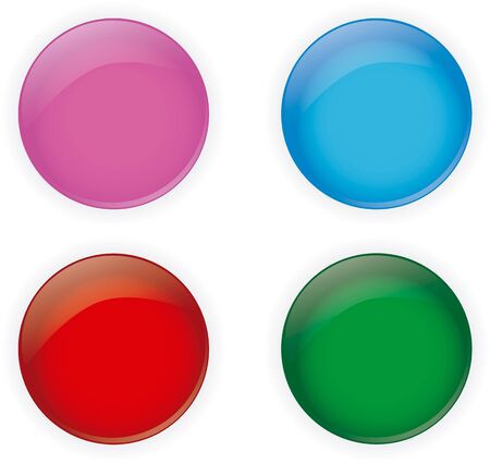Pack Glossy Buttons,vector illustration のイラスト素材