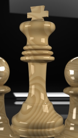 Render of Chess Pieces の写真素材