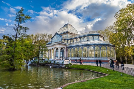 Crystal Palace in Retiro Park,Madrid, Spain 