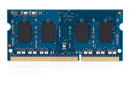 Laptop SoDimm Memory Modules iSolated on White  の写真素材