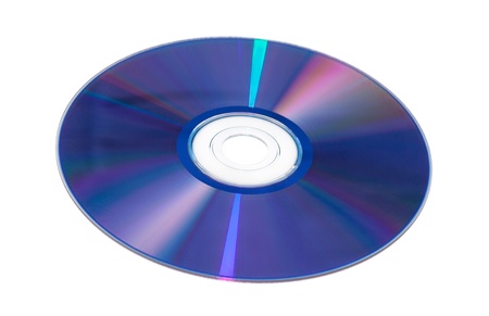 View of DVD-ROM for PC iSolated on White Background の写真素材