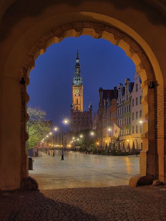Gdansk as seen through the Green Gate.