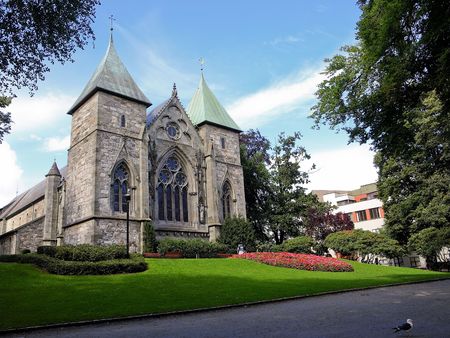 Church in Stavanger, Norway.の写真素材