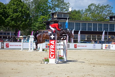 The international equestrian show-jumping - CSIO in Sopot, Poland.  Photo taken on: June 12, 2010のeditorial素材