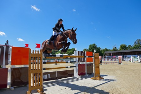 The international equestrian show-jumping - CSIO in Sopot, Poland.  Photo taken on: June 12, 2010のeditorial素材