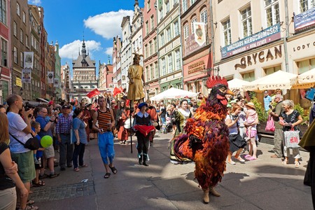 The ceremonial opening of the Fair St. Dominic. Fair tradition dates back 750 years and from 1260 he has been held in Gdansk, July 31, 2010 in Gdansk.のeditorial素材