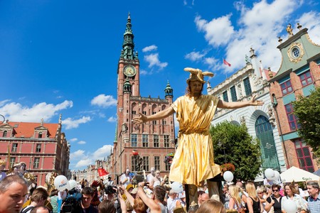 The ceremonial opening of the Fair St. Dominic. Fair tradition dates back 750 years and from 1260 he has been held in Gdansk, July 31, 2010 in Gdansk. のeditorial素材