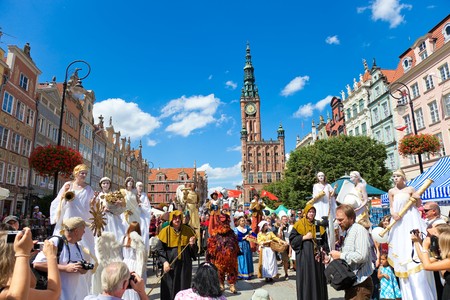 The ceremonial opening of the Fair St. Dominic. Fair tradition dates back 750 years and from 1260 he has been held in Gdansk, July 31, 2010 in Gdansk. のeditorial素材