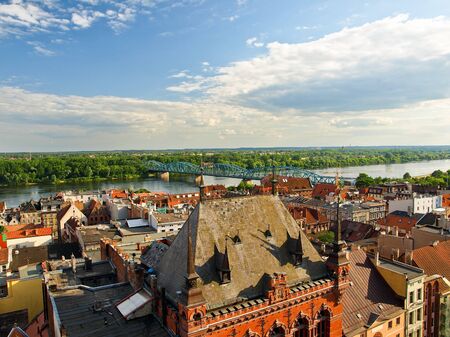 A view of the panorama of Torun, Poland.