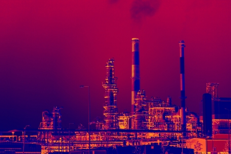 Industrial environmental contamination - futuristic vision 