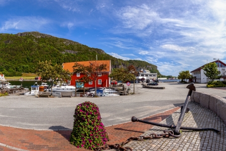 Marina in the port Rennesoy, Norway の写真素材