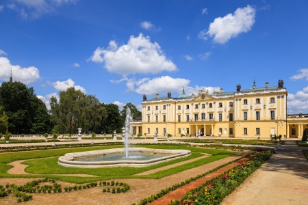 Gardens of the Palace Branicki in Bialystok, Poland.のeditorial素材