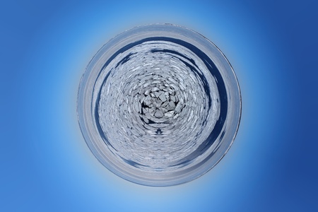 Ice Age - Earth covered in ice の写真素材