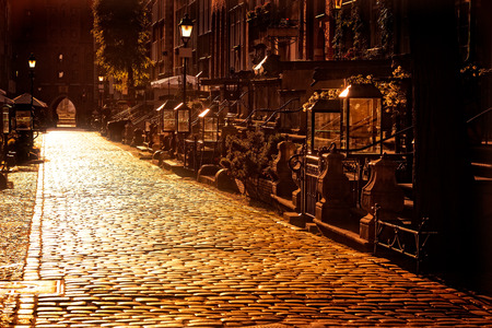 St. Marys Gate (Brama Mariacka) in Gdansk, Poland.の写真素材