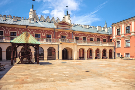 Lublin Castle Courtyard in the 12th of a seat of a castellan, on May 11, 2013 in Lublin, Poland.のeditorial素材
