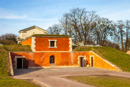 Old military fortification - Lublin Gate in Zamosc, Poland.のeditorial素材