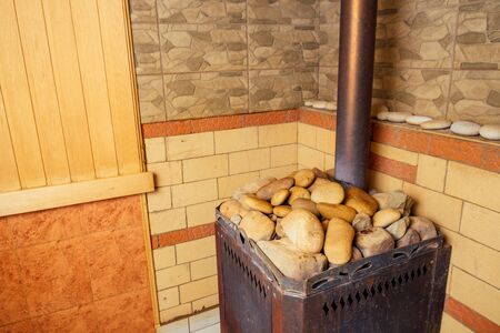 big and sweet tradition russia banya interiorの写真素材