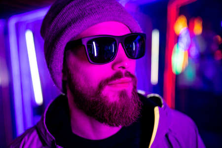 gamer futuristic cyber neurology concept colorful background innovation in prosthetic