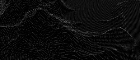 A black and white image of a starry night sky with a lot of dots. The image has a dreamy and ethereal quality to it, as if it were a painting or a photograph of a starry nightの写真素材