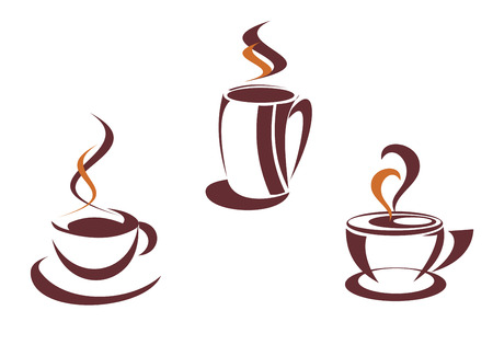 Coffee symbols for restaurant or cafe designのイラスト素材