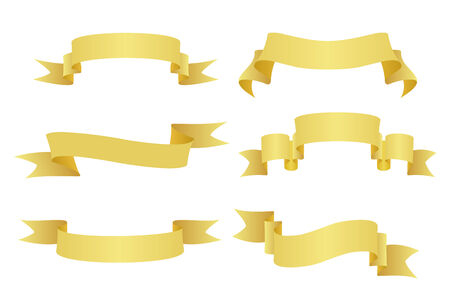 Set of old banners for design and decorationのイラスト素材