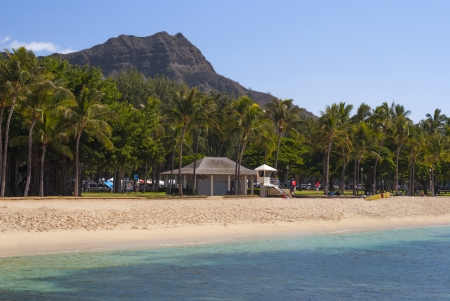 Waikiki Beach and Diamond Head のeditorial素材